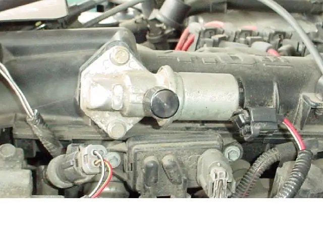 Where is a ford explorer idle air control valve