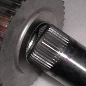 sun gear into forward clutch hub