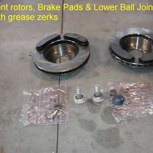 Replacing Lower Ball Joints & Front Brakes