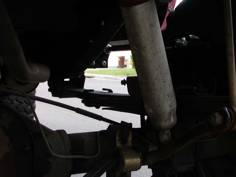 View of Traction Bar from the Back