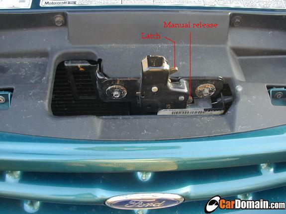 Diagram of ford pickup truck hood latch #2