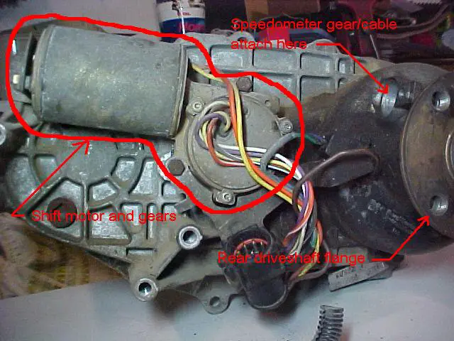 99 Ford ranger transfer case shift motor #4