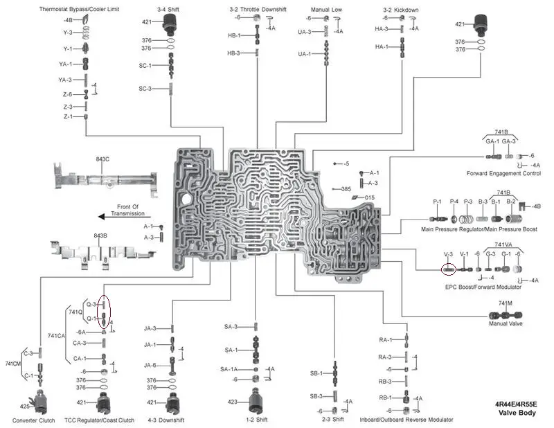 4R44E 4R55E 5R55E valve body_broken spring and plug.jpg