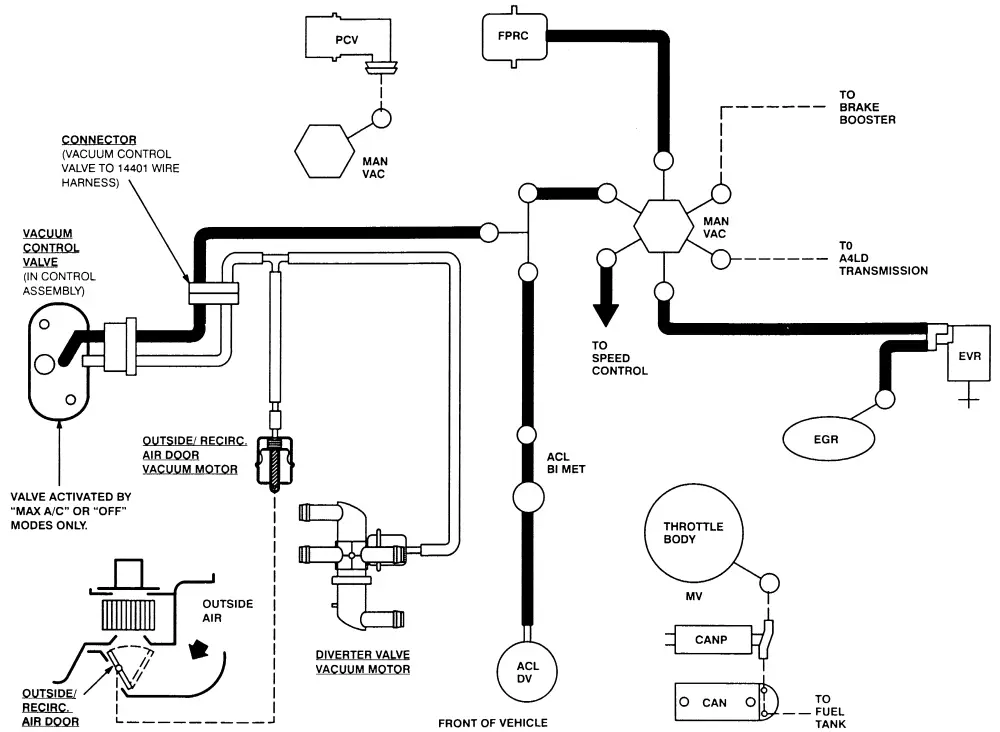 350 line turbo diagram vacuum Cooling lines