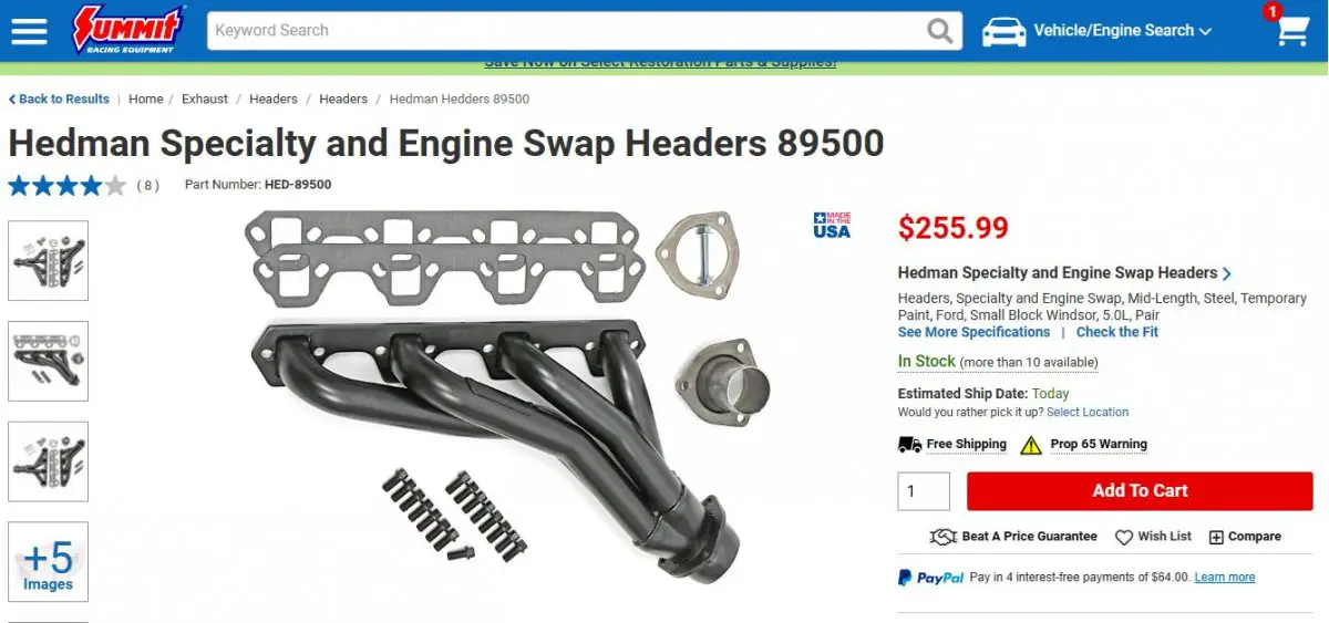 Hedman 5.0 headers.JPG