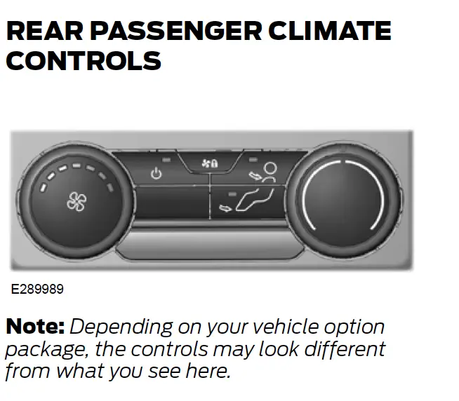 Rear Climate Control Top and Bottom Vent Control? Ford Explorer