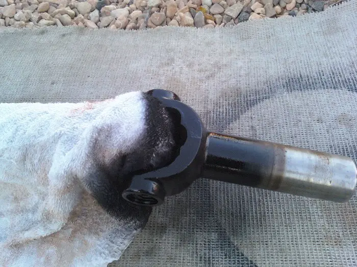 Started painting the shaft.jpg