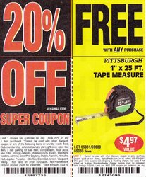 Harbor Freight 20% off & a free tape measure 7-20-2016..jpg