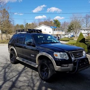 installed some lights on the roof rack!