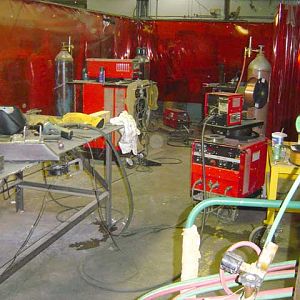 the welding area