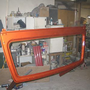 painting the windshield frame