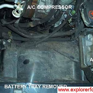 Oil Pressure Mod:Battery Tray Removed