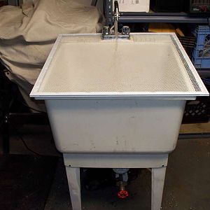 Converted utility tub running.