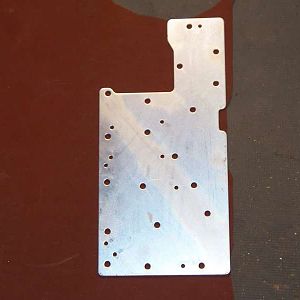Air test plate on top of gasket material.