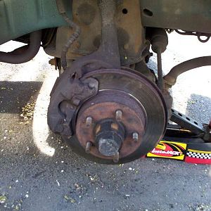 Old front brakes.