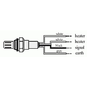 Universal 4 wire oxygen sensor pin out.