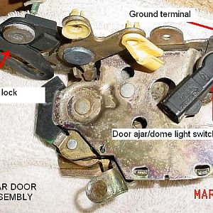 Left rear door lock (Gen 1 Sport Trac)
