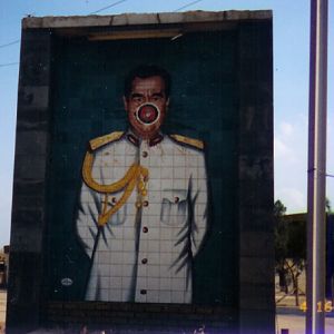 Saddam Defaced