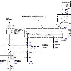 2003 Expl Fog Lamp Circuit