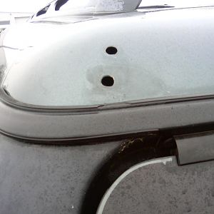 rare Deflecta-Shield rear deflector mounting holes L1