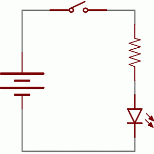 LED circuit schematic diagram.