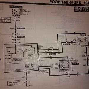 1993 Explorer Power Mirror wiring diagram