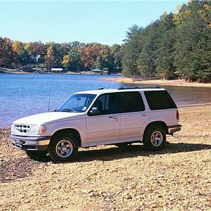 on the lake bed