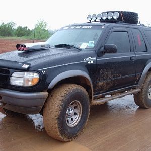 muddy tires
