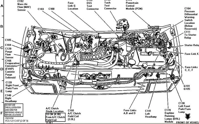 Aerostar Engine Bay Diagram