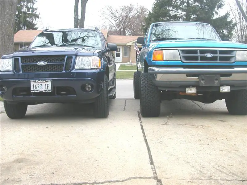 '04 stock sport trac vs '93 lifted ranger