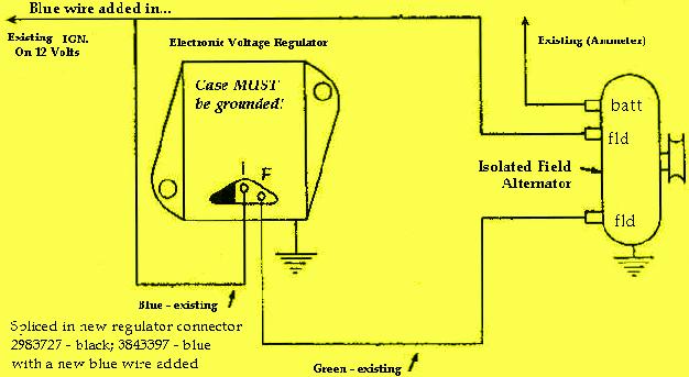 Chrysler external negative regulator wiring diagram.