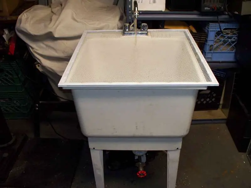 Converted utility tub running.