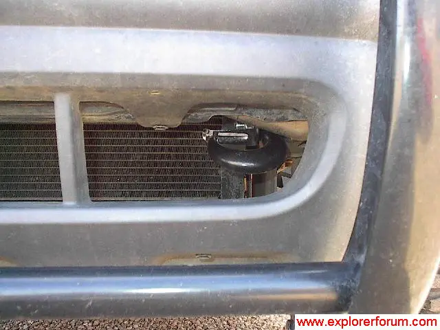 Driver's side tow hook