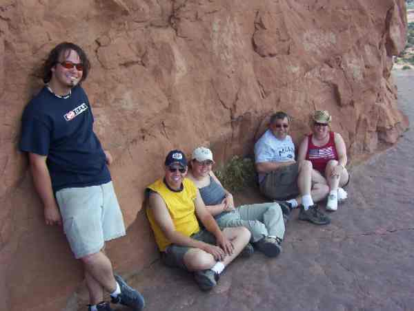 glfredrick family at Moab