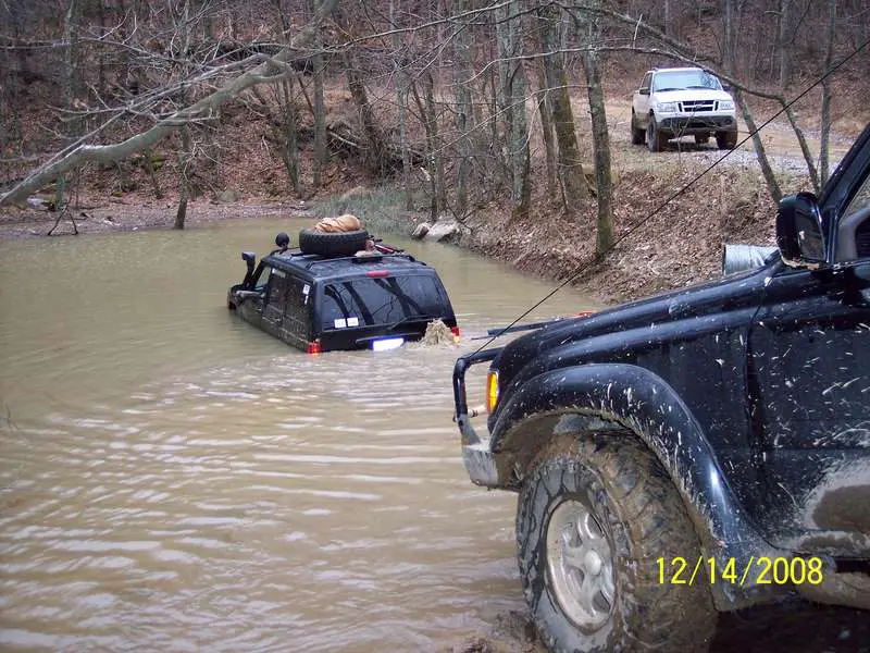 Heep getting winched, My ST in the back ground.