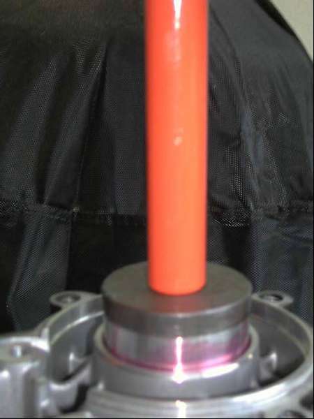 installing bushing using shop press