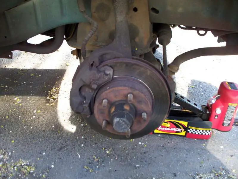 Old front brakes.