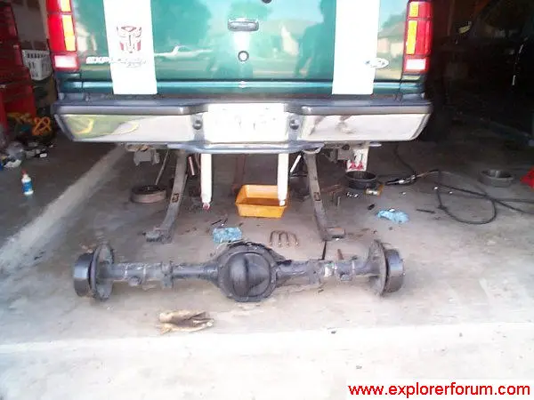rear axle swap out