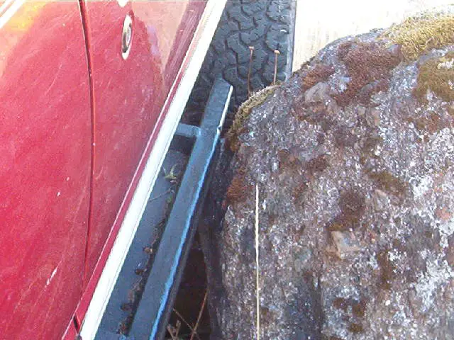 side of rock