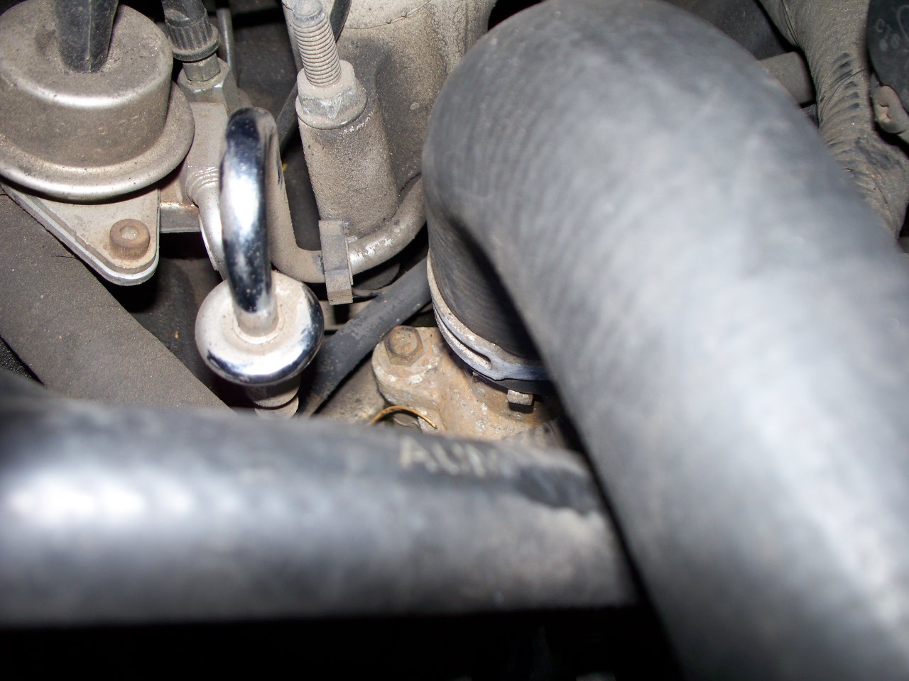 The second bolt is a little harder to reach.
